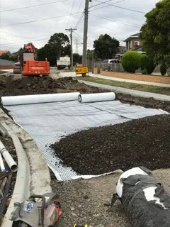 Geogrid Reinforced Pavement