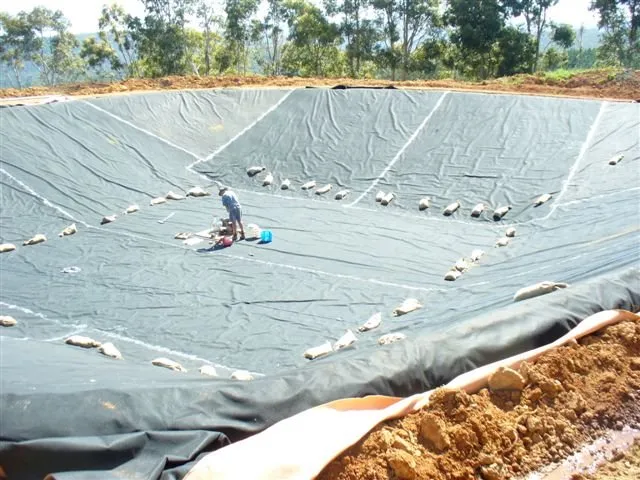 DIY Dam and Pond Lining